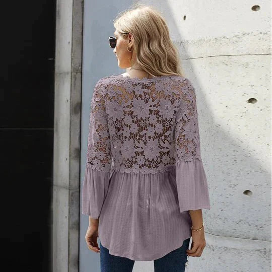 Strålende™ | Bluse med blonder